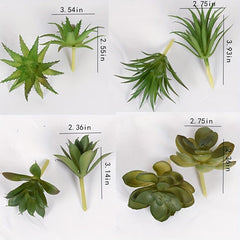 Small Potted Succulents Home Table Decor Artificial Plants