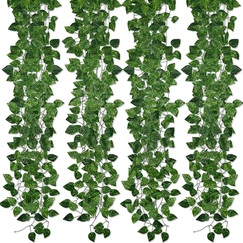 Artificial Ivy Leaf Vines 12 Strands 84 Feet for Wedding Party Home Decor