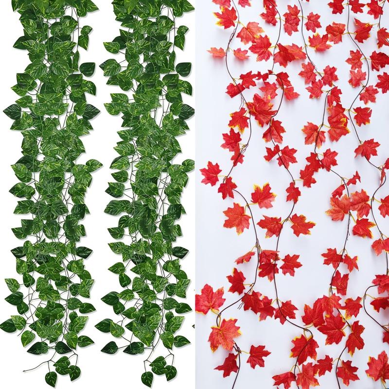 Artificial Ivy Leaf Vines 12 Strands 84 Feet for Wedding Party Home Decor
