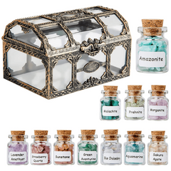 Crystal Chip Gem Bottle Set Mini Crystals For Spell Jars Witchcraft