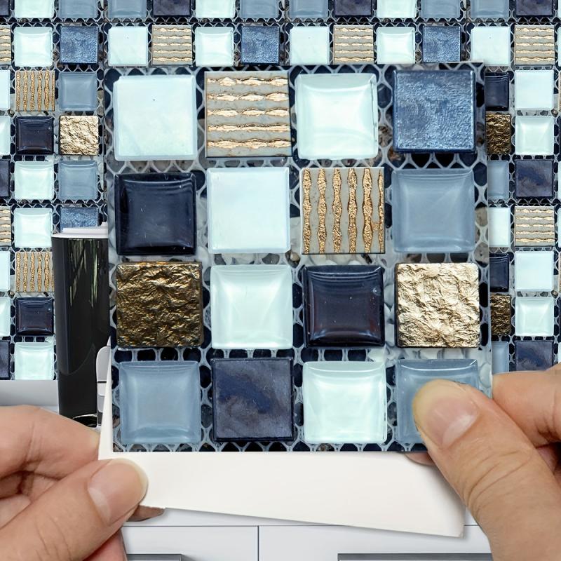 Vintage Mosaic Pattern Kitchen Back Panel Wall Sticker