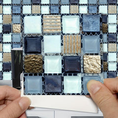 Vintage Mosaic Pattern Kitchen Back Panel Wall Sticker
