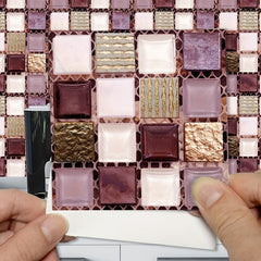 Vintage Mosaic Pattern Kitchen Back Panel Wall Sticker