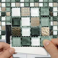 Vintage Mosaic Pattern Kitchen Back Panel Wall Sticker