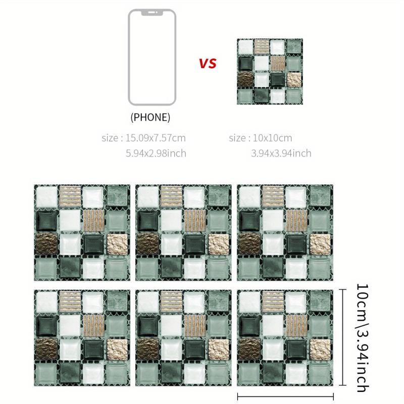 Vintage Mosaic Pattern Kitchen Back Panel Wall Sticker
