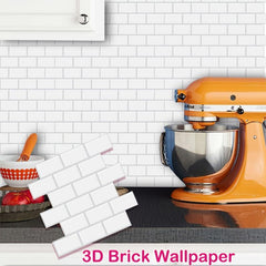 Waterproof Kitchen Tile Wallpaper Peel & Stick Backsplash Tiles