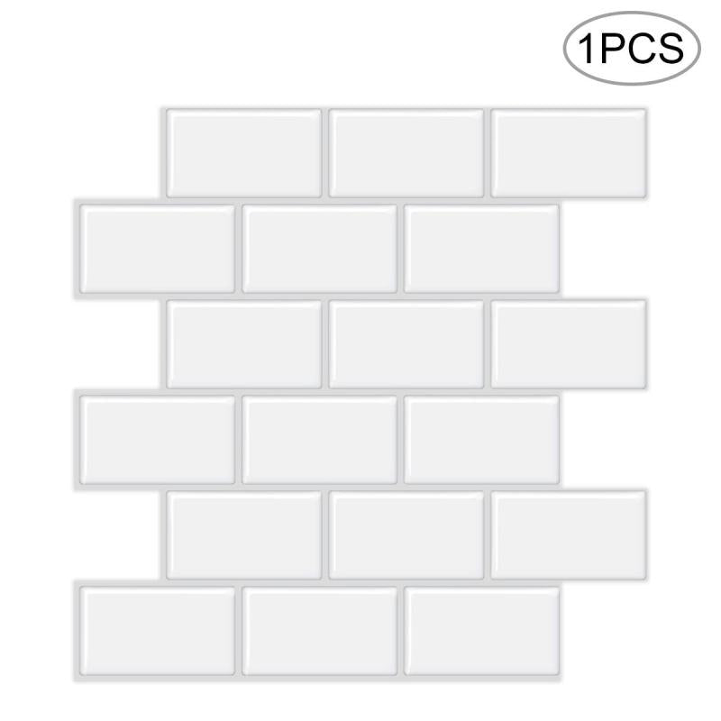 Waterproof Kitchen Tile Wallpaper Peel & Stick Backsplash Tiles