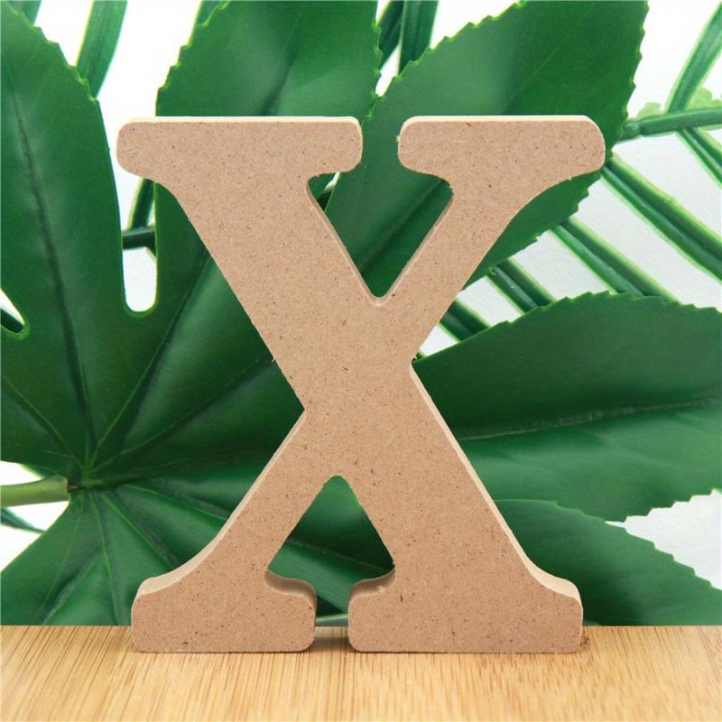 Natural Wooden Alphabet Letters for DIY Decor and Tableware 3.94inch