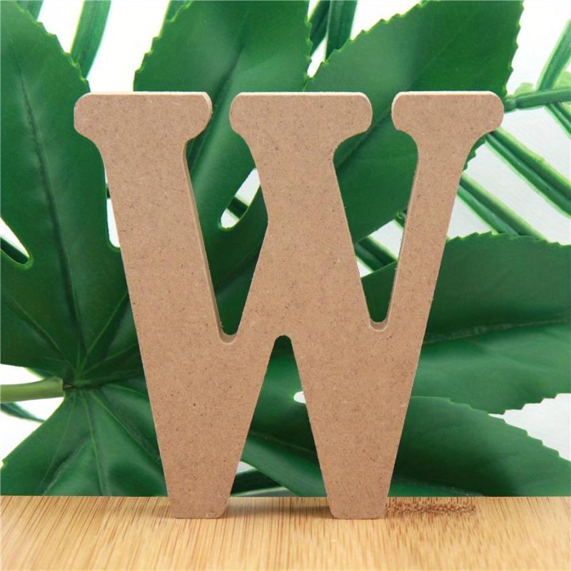 Natural Wooden Alphabet Letters for DIY Decor and Tableware 3.94inch