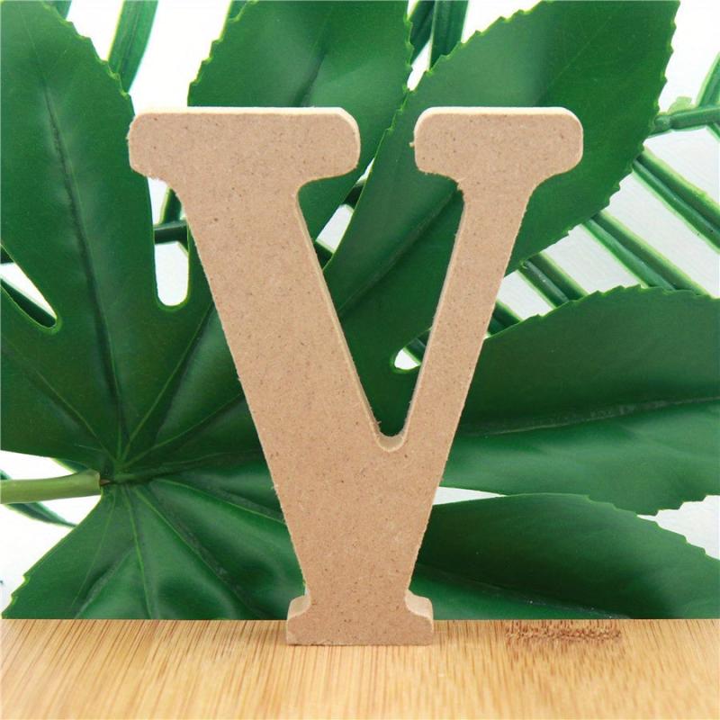 Natural Wooden Alphabet Letters for DIY Decor and Tableware 3.94inch