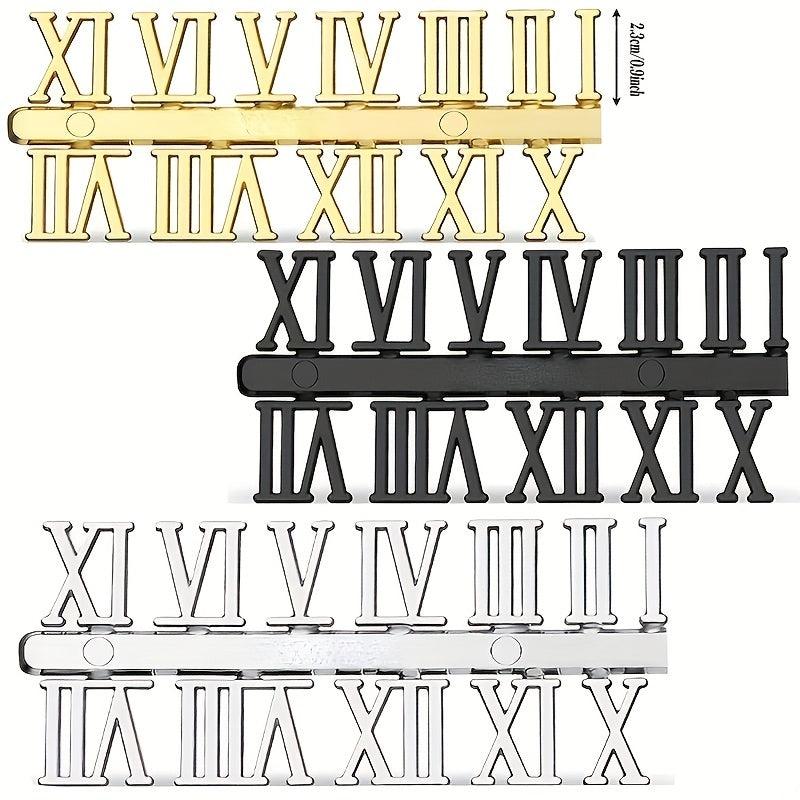 Clock Numerals Kit Arabic & Roman DIY Numbers Replacement Repair