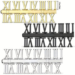 Clock Numerals Kit Arabic & Roman DIY Numbers Replacement Repair