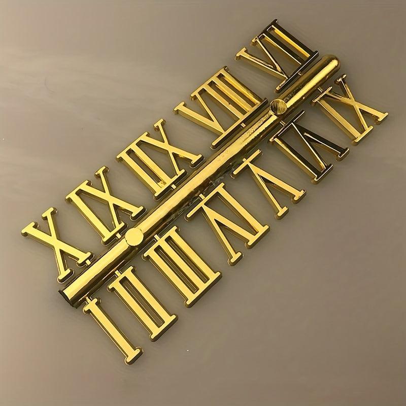 Clock Numerals Kit Arabic & Roman DIY Numbers Replacement Repair