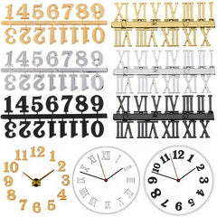 Clock Numerals Kit Arabic & Roman DIY Numbers Replacement Repair