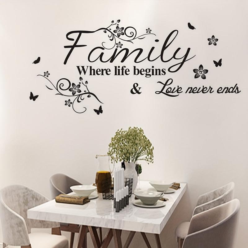 Family Love Wall Sticker for Living Room Decor