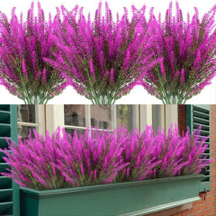 UV Resistant Lavender Flowers Bundle for Garden and Porch Decor
