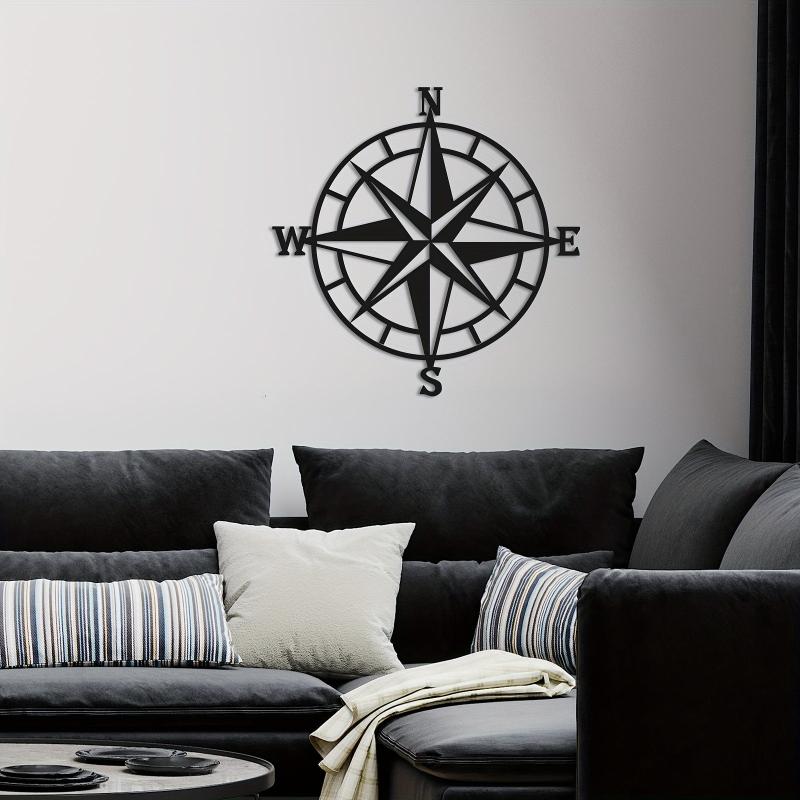 Vintage Nautical Compass Metal Wall Beach Ornament Collection