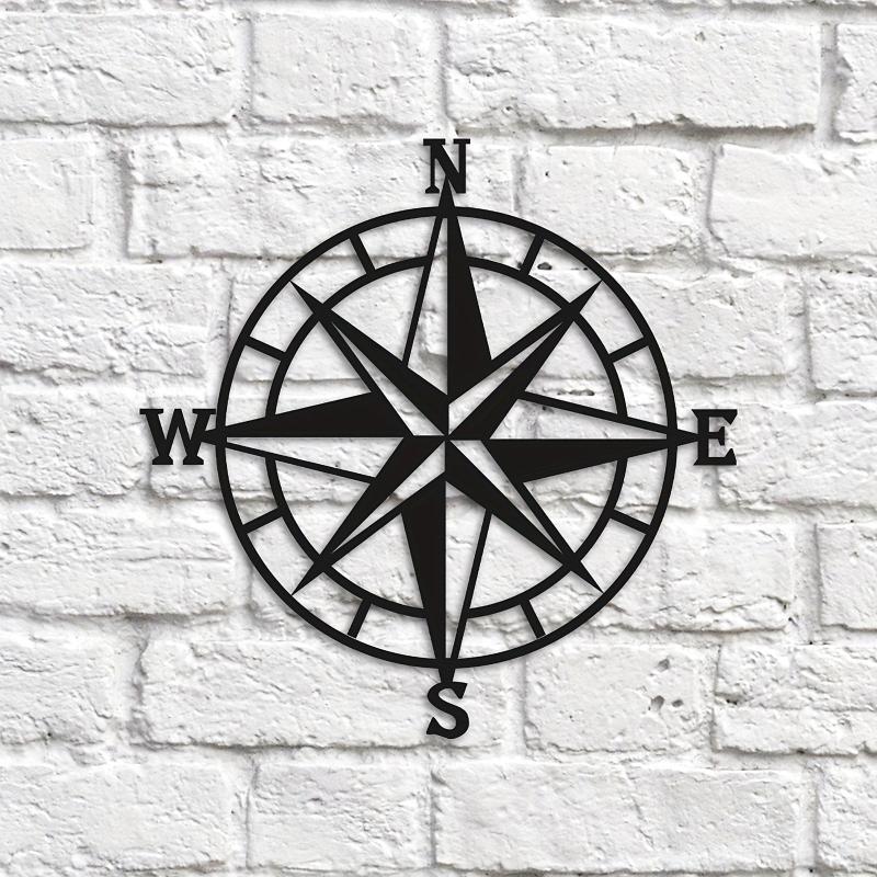Vintage Nautical Compass Metal Wall Beach Ornament Collection