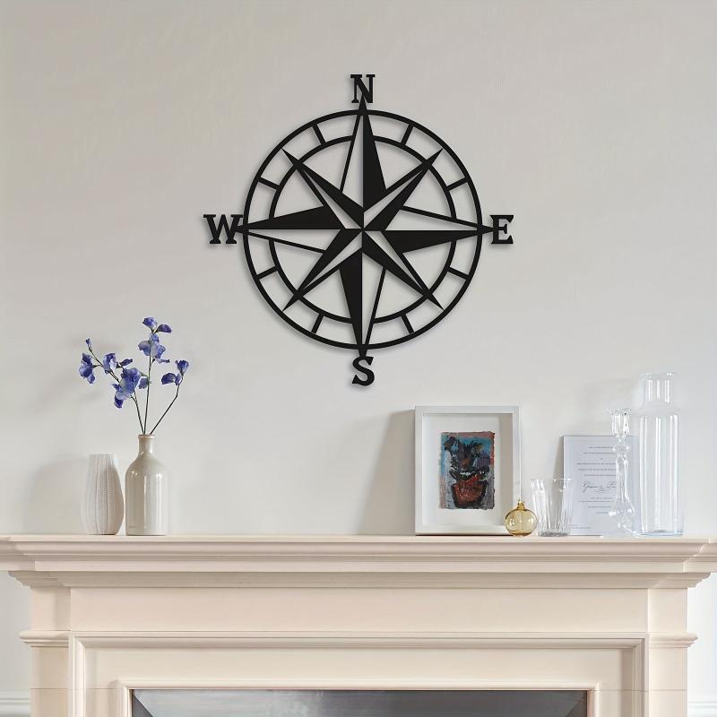 Vintage Nautical Compass Metal Wall Beach Ornament Collection