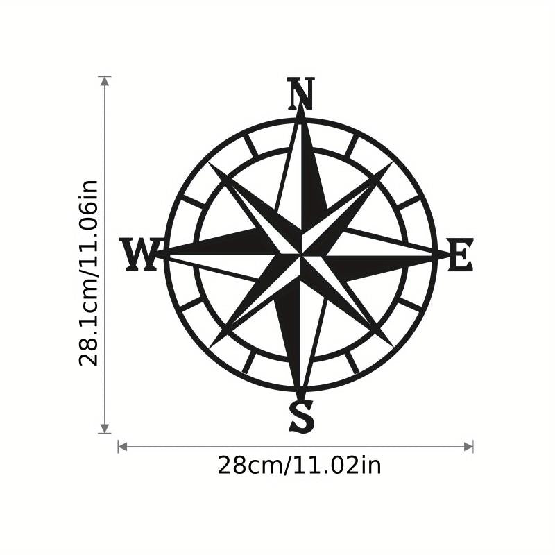 Vintage Nautical Compass Metal Wall Beach Ornament Collection