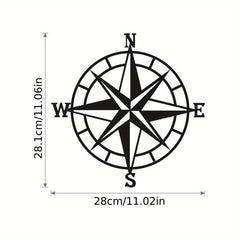 Vintage Nautical Compass Metal Wall Beach Ornament Collection