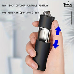 Mini Metal Pocket Ashtray Stainless Steel with Lid