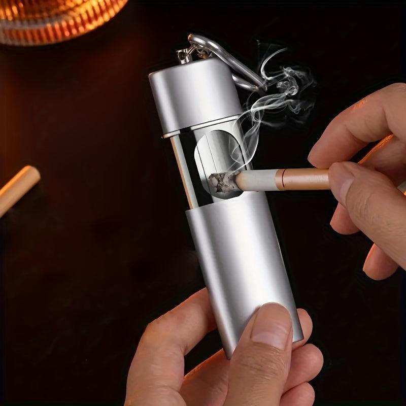 Mini Metal Pocket Ashtray Stainless Steel with Lid