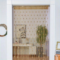 Romantic Love Line Curtain Princess Room Decoration Tassel Partition Curtain