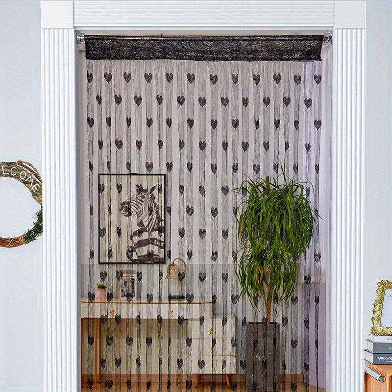 Romantic Love Line Curtain Princess Room Decoration Tassel Partition Curtain