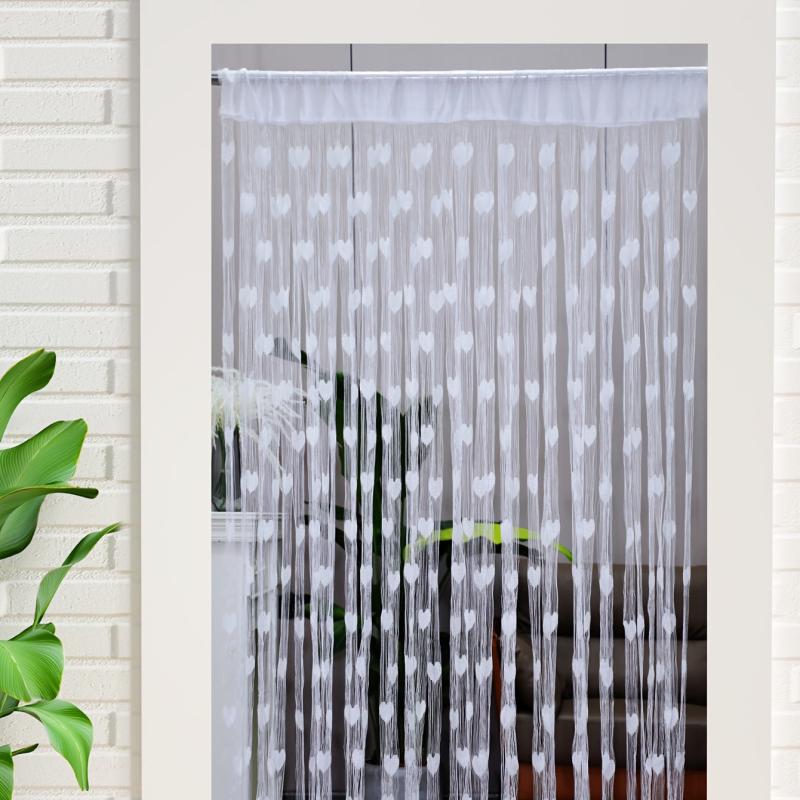 Romantic Love Line Curtain Princess Room Decoration Tassel Partition Curtain