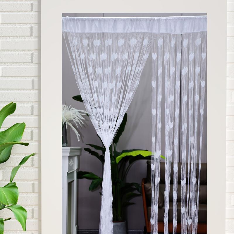 Romantic Love Line Curtain Princess Room Decoration Tassel Partition Curtain