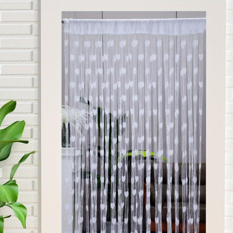 Romantic Love Line Curtain Princess Room Decoration Tassel Partition Curtain