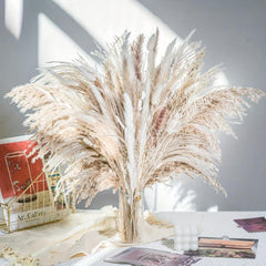 92pcs Dried Pampas Grass Bouquet Home Table Decor Living Room Decor