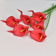 6pcs Real Touch Calla Lily Artificial Flowers for Weddings and Home Decor
