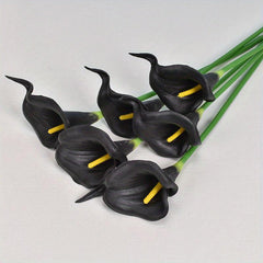 6pcs Real Touch Calla Lily Artificial Flowers for Weddings and Home Decor