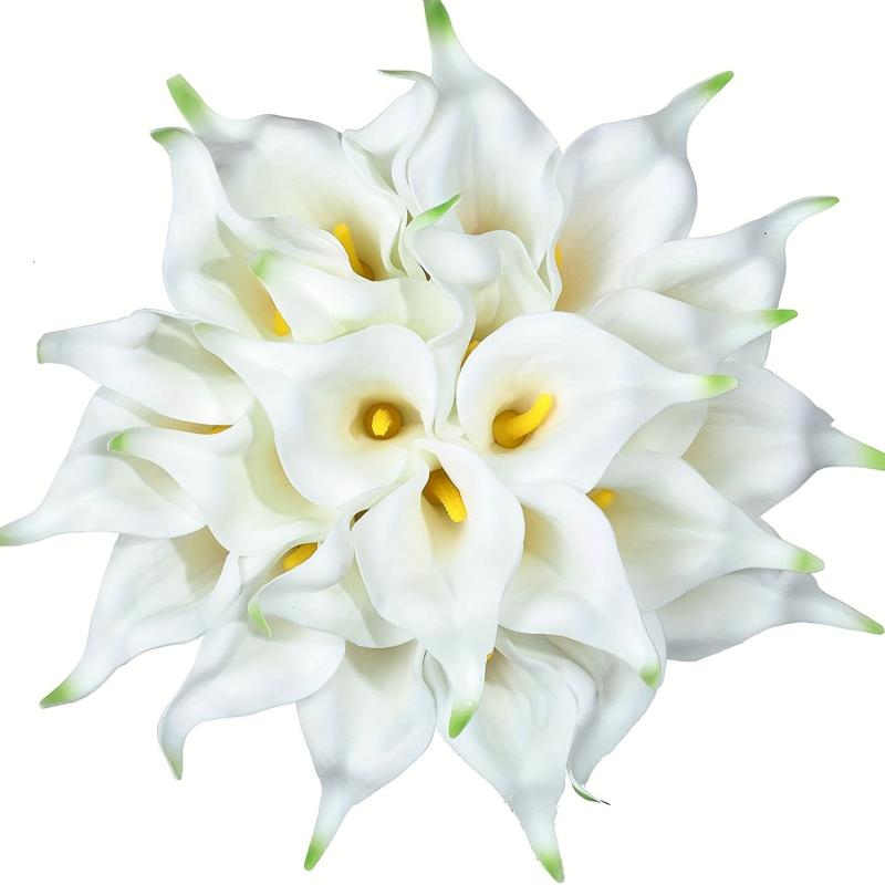 6pcs Real Touch Calla Lily Artificial Flowers for Weddings and Home Decor