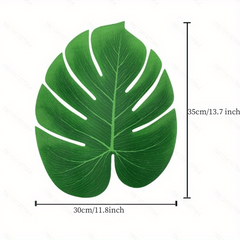 70pcs Artificial Palm Leaves Tropical Decorations for Luau Party Beach Wedding