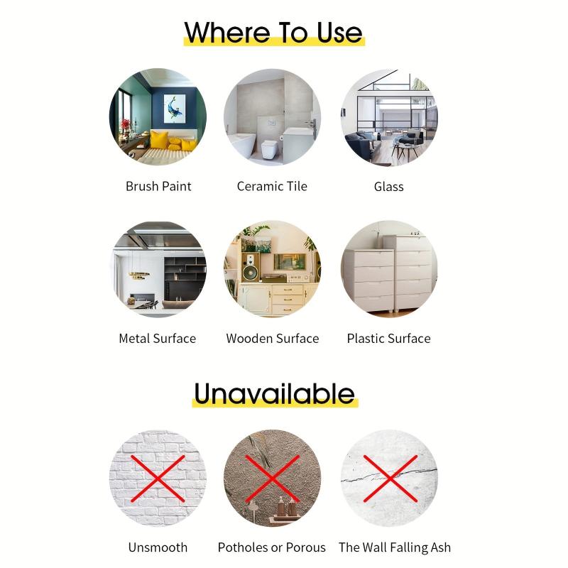 10pcs Golden Acrylic Mirror Wall Stickers for Home Decor