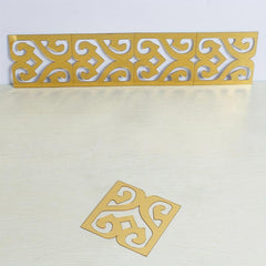 10pcs Golden Acrylic Mirror Wall Stickers for Home Decor