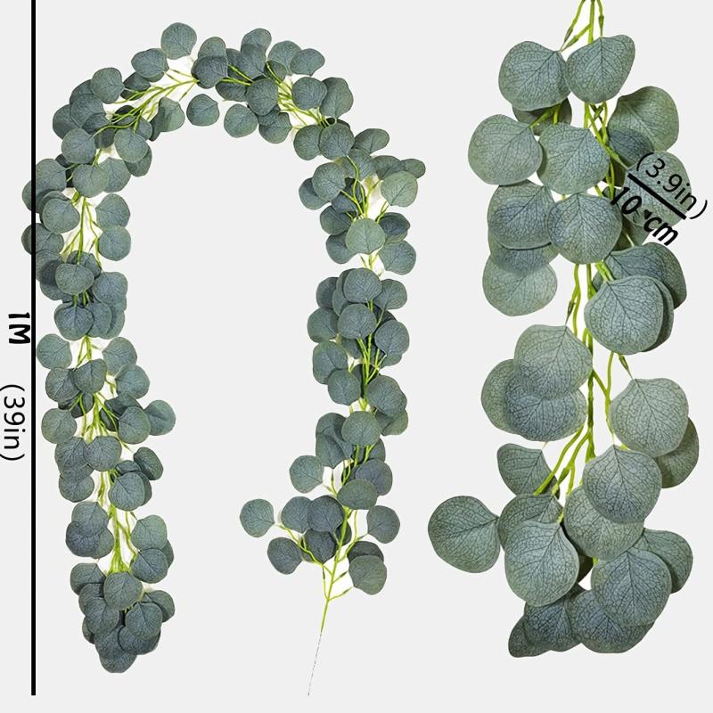 Natural-Looking Artificial Eucalyptus Rattan Hanging Vines