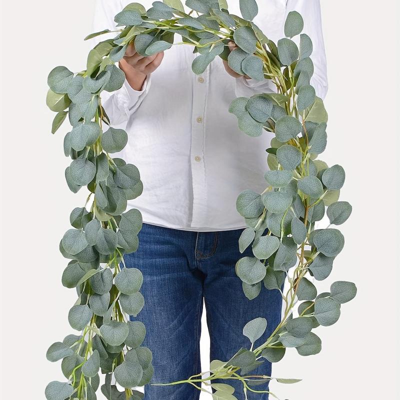 Natural-Looking Artificial Eucalyptus Rattan Hanging Vines