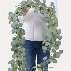 Natural-Looking Artificial Eucalyptus Rattan Hanging Vines