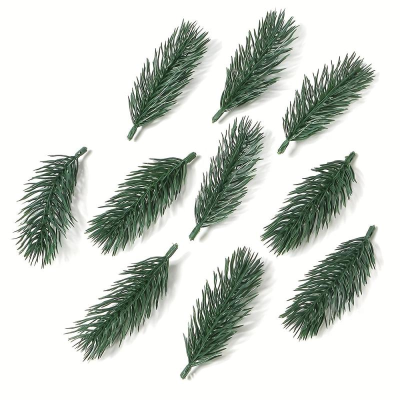 8cm Artificial Pine Branches Christmas Green Plants Pine Needles Branches Garl