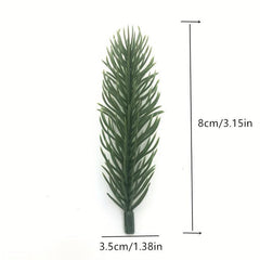 8cm Artificial Pine Branches Christmas Green Plants Pine Needles Branches Garl
