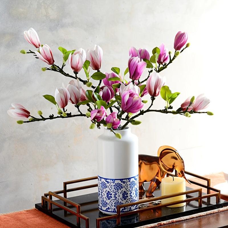 Realistic Magnolia Flower for Living Room and Porch Decor