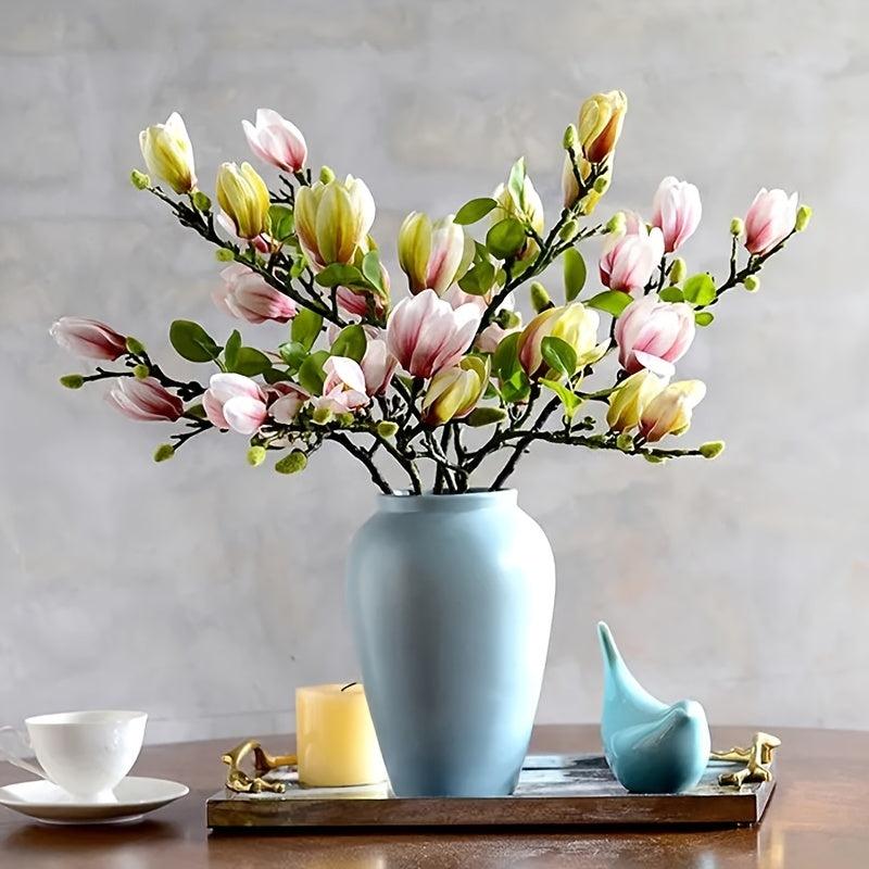 Realistic Magnolia Flower for Living Room and Porch Decor