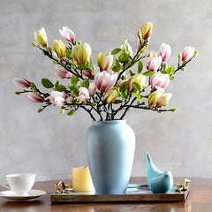 Realistic Magnolia Flower for Living Room and Porch Decor