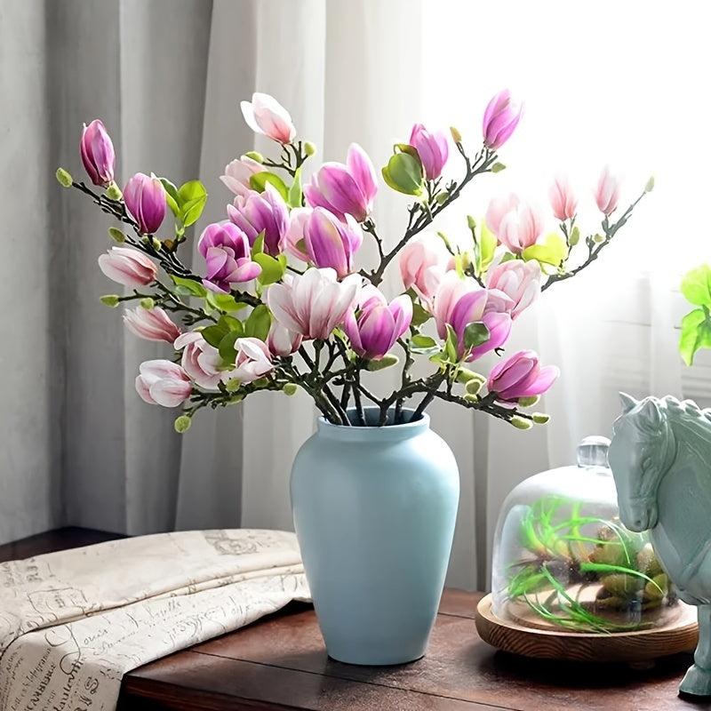 Realistic Magnolia Flower for Living Room and Porch Decor