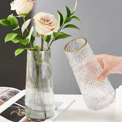 Creative Transparent Glass Vase Desktop Water based Rose Flower Vase