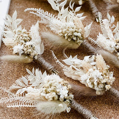 6pcs Mini Corsage Gypsophila Bouquets Dried Flowers Decoration